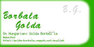 borbala golda business card
